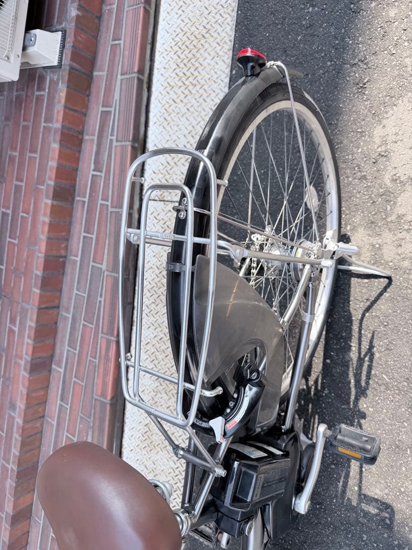 大阪府　ヤマハ　電動アシスト自転車 シティタイプ シルバー