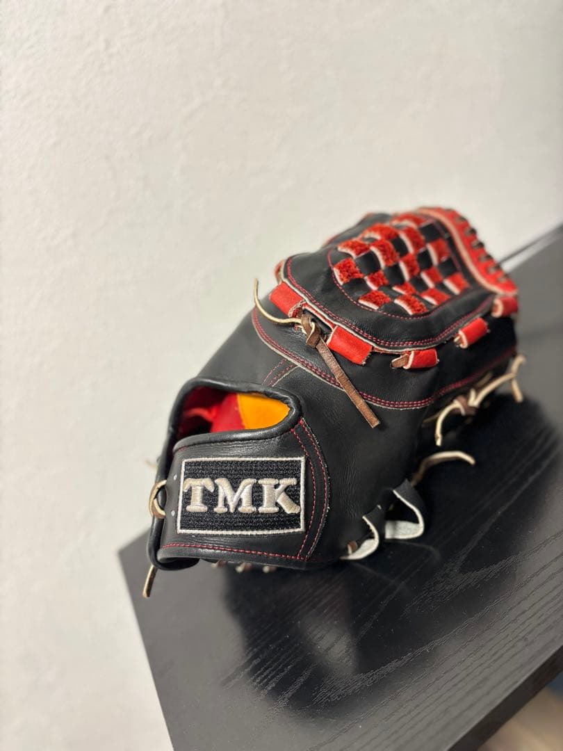 TMK the mitt THE MITT硬式グローブ 黒/赤 ファーストミット