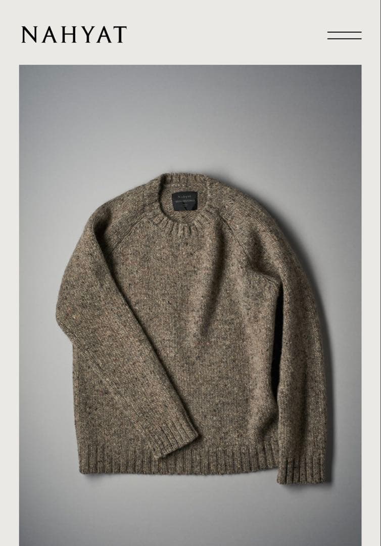Nahyat ニット　セーター n-049 フレンチベージュ