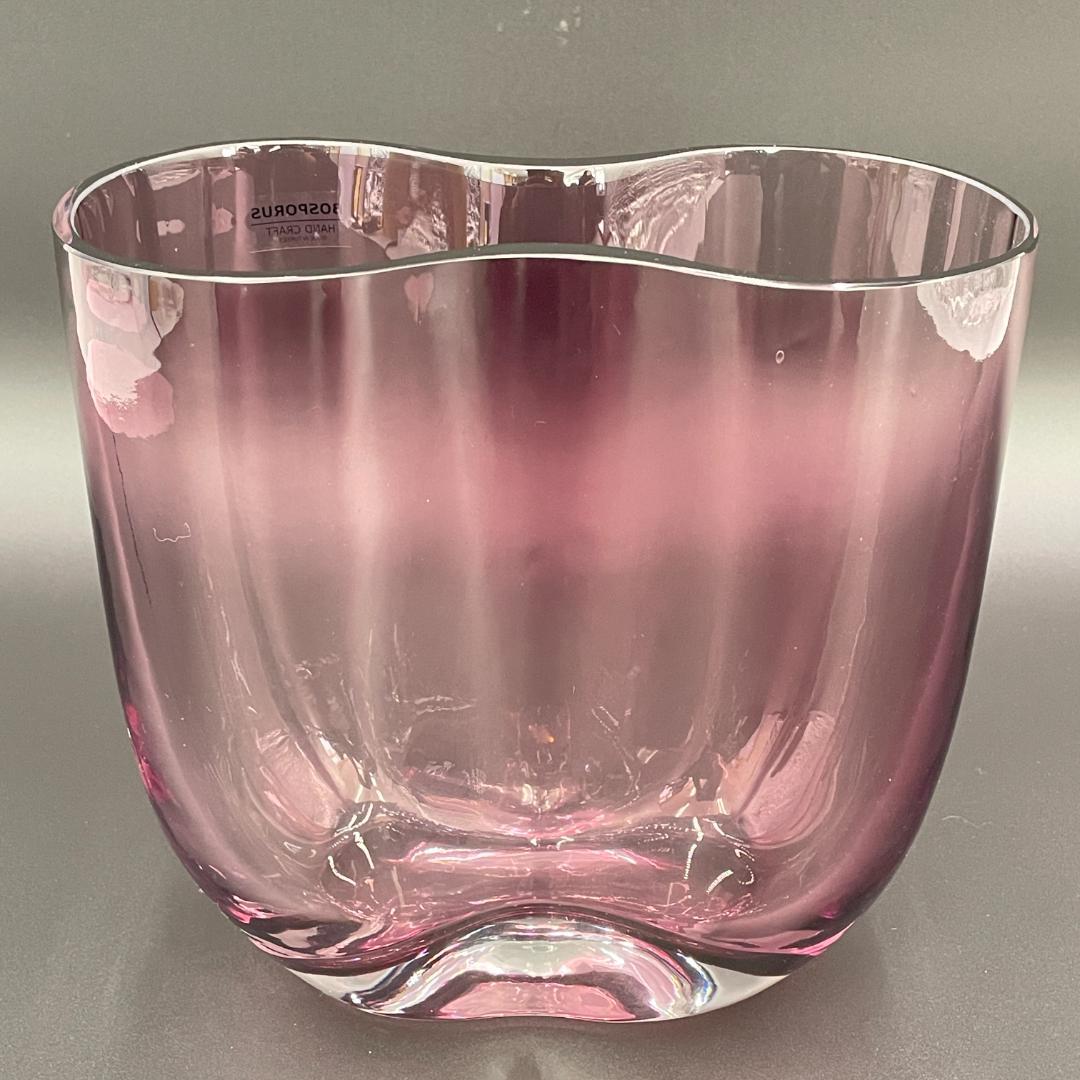 未使用 BOSPORUS ガラス花器 アンティークトルコ製 R8SC47