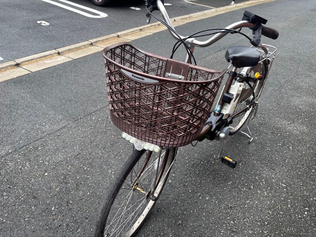 古着Panasonic 電動アシスト自転車 ブラウン