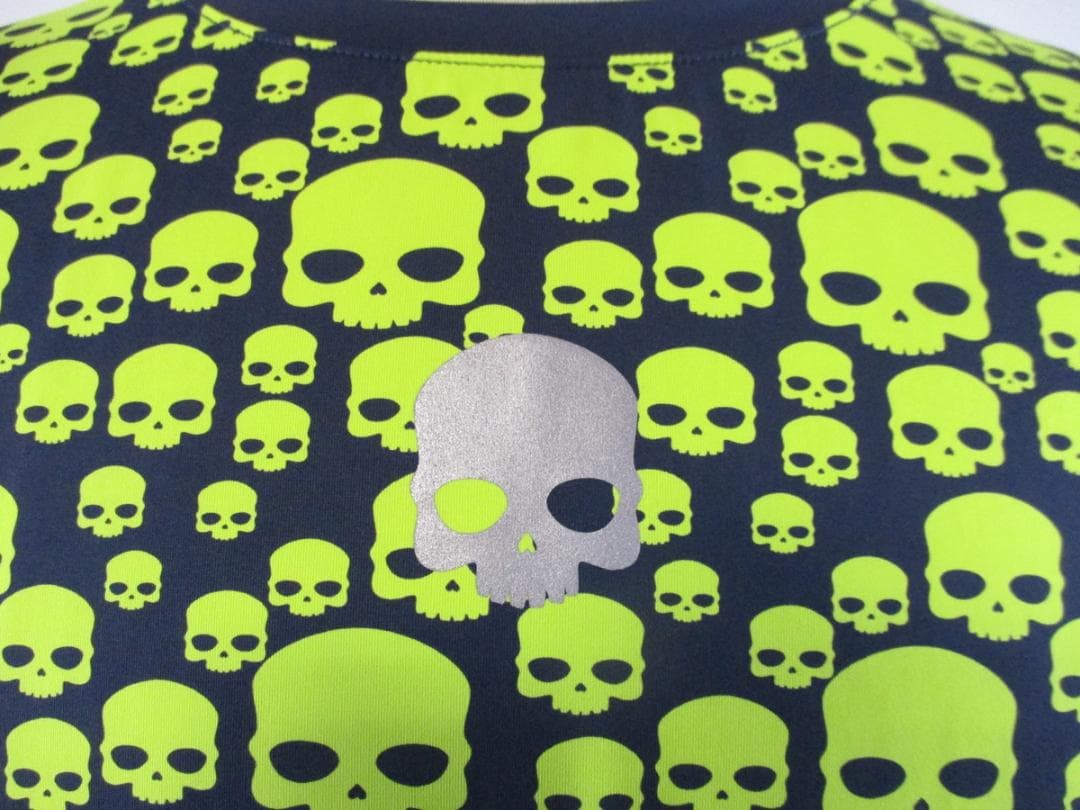 【ハイドロゲン・テニス】マルチアイコン・テックＴシャツ★L★ネイビー×イエロー