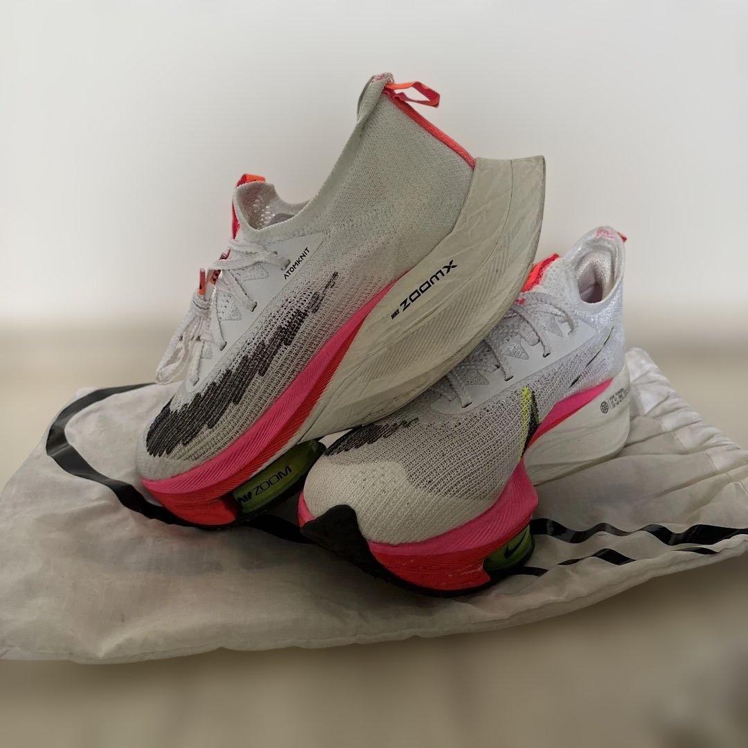 ナイキアルファフライ　ホワイト/ピンク