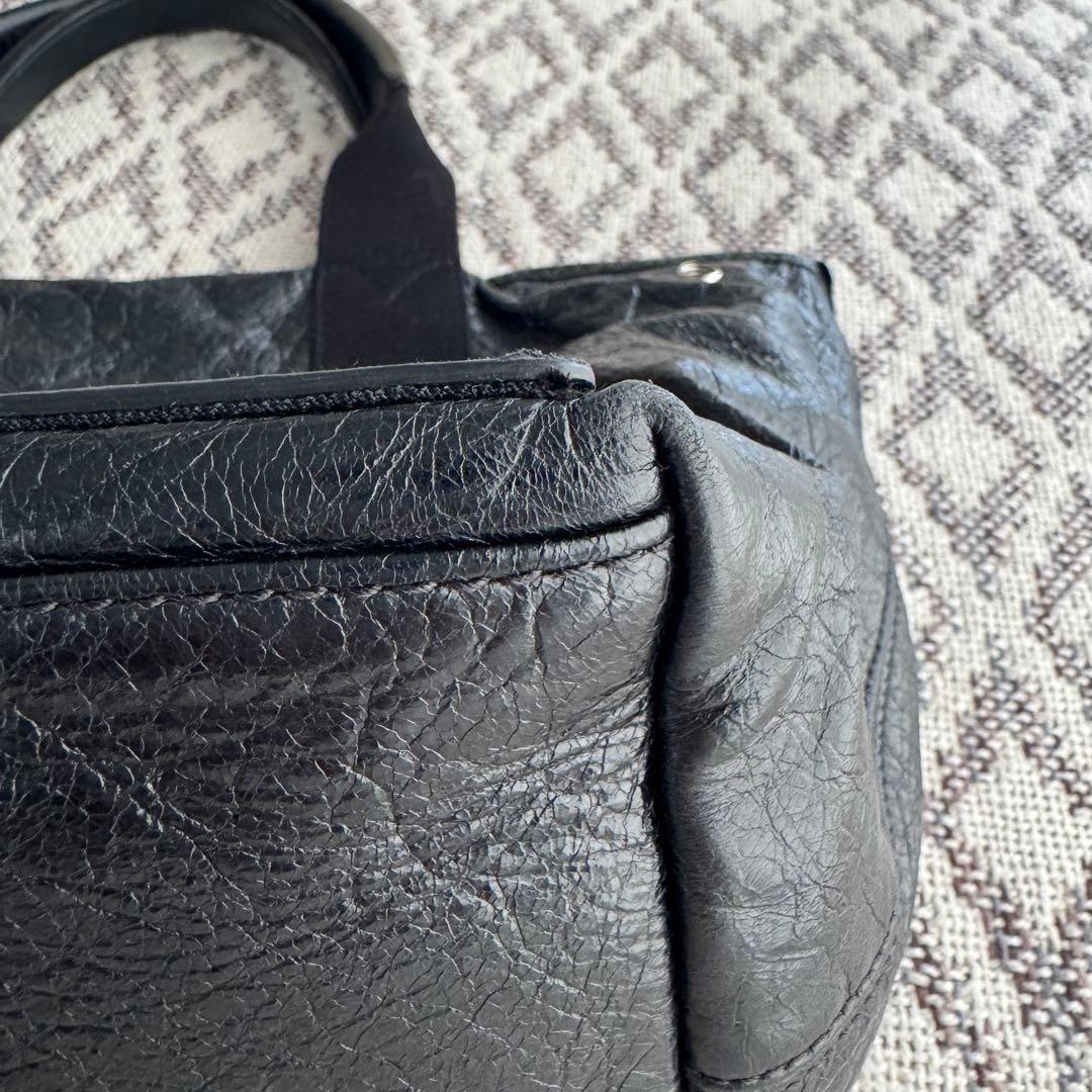 BALENCIAGA ネイビーカバス エクスクルーシブライン BLACK