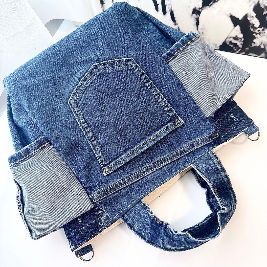 ち*こ様 コヤンイサムチョン　ハンドメイド　トートバッグ　ルミちゃん　デニム