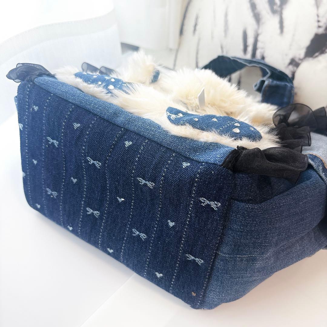 ち*こ様 コヤンイサムチョン　ハンドメイド　トートバッグ　ルミちゃん　デニム