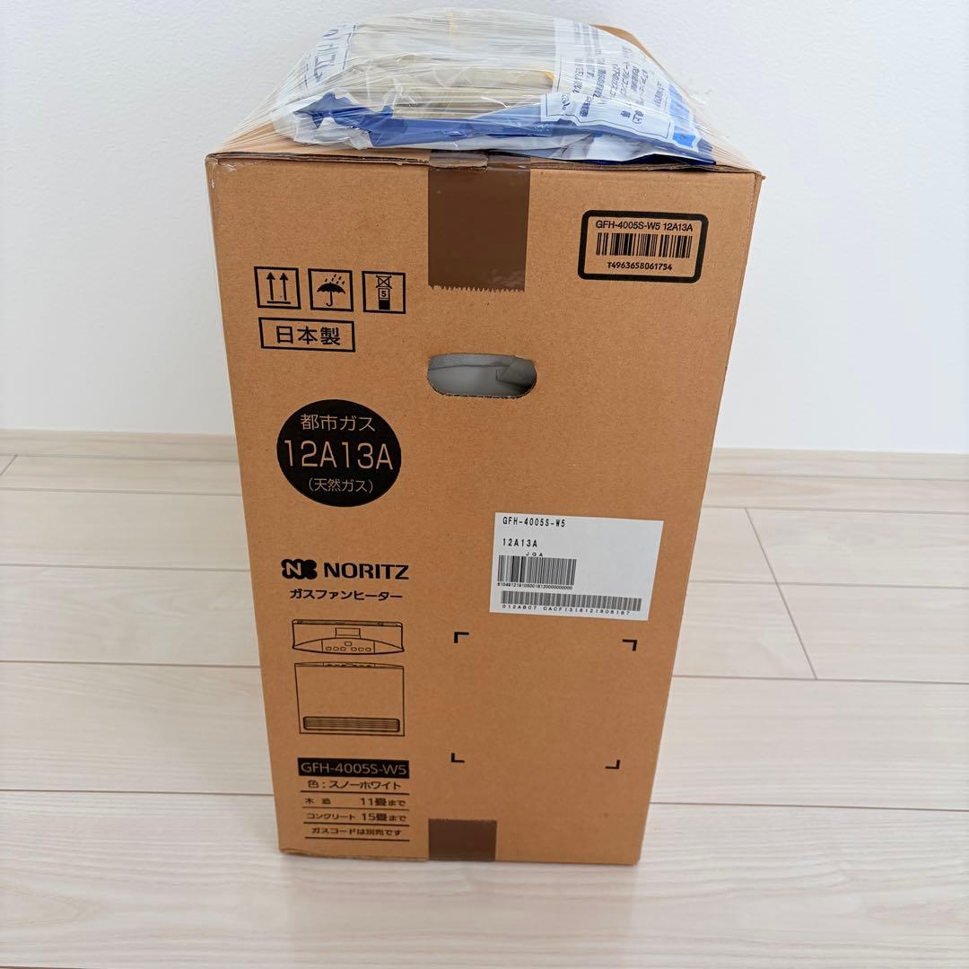 新品 NORITZ GFH-4005S-W5 都市ガス ガスファンヒーター