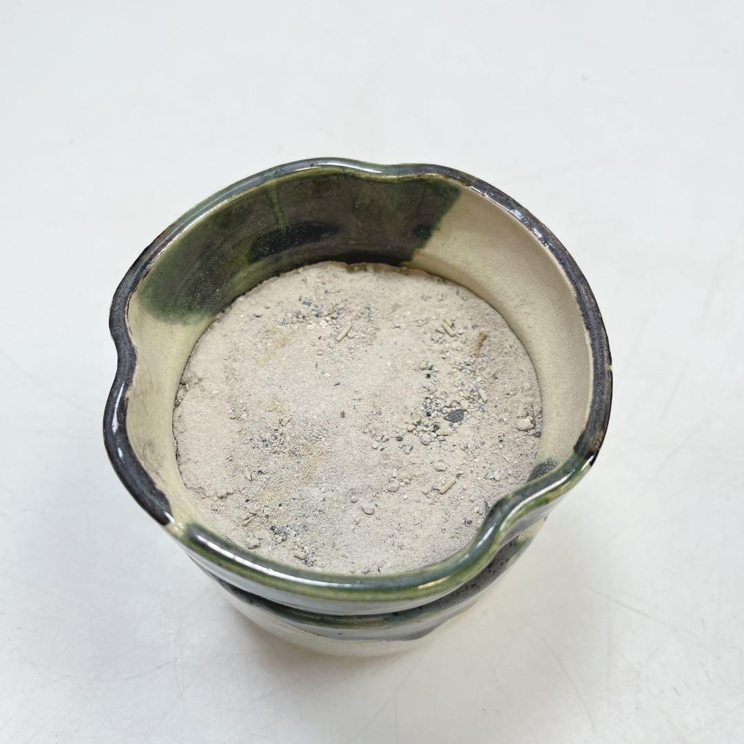 CH3218 茶道具　煙草盆　灰入れ　竹灰吹　木箱　古道具