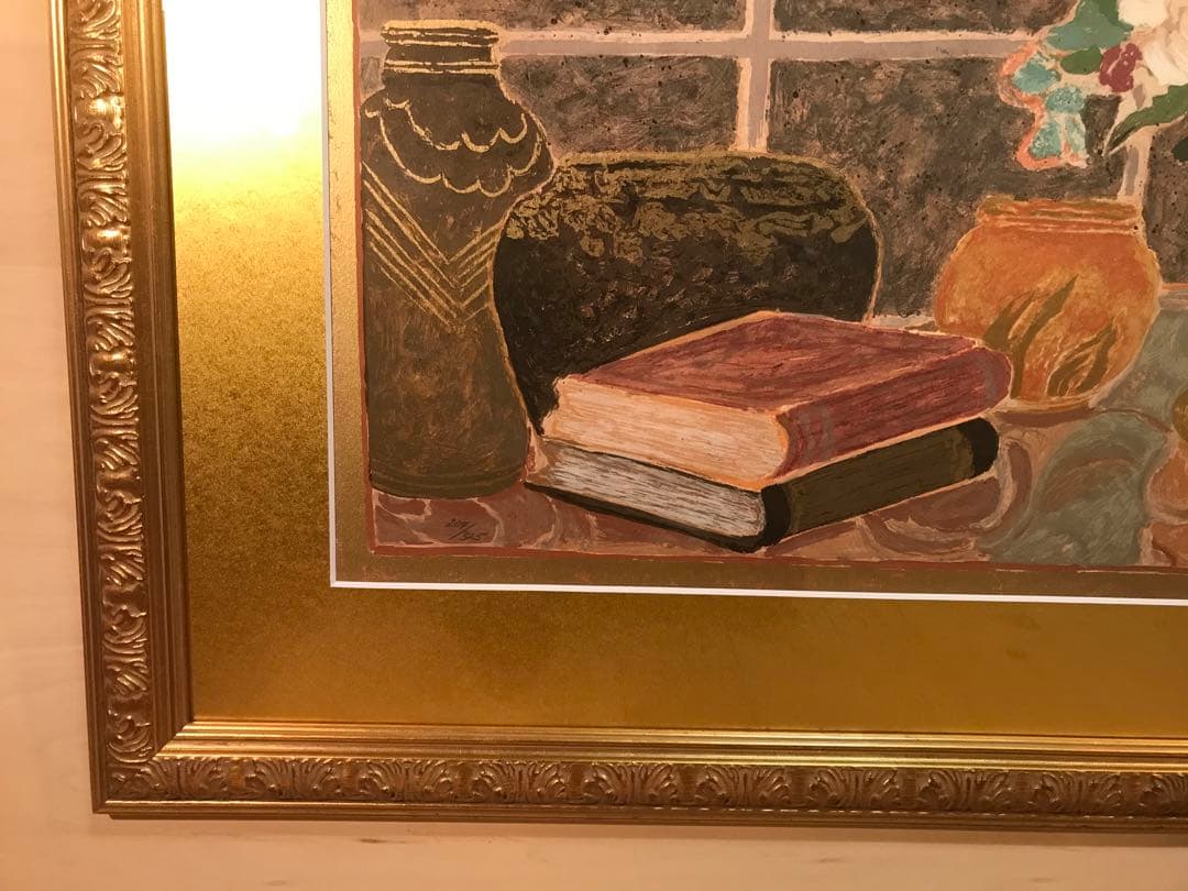 エレン・ガン　「バラの季節Ⅰ」　シルクスクリーン　直筆サイン・エディション有り