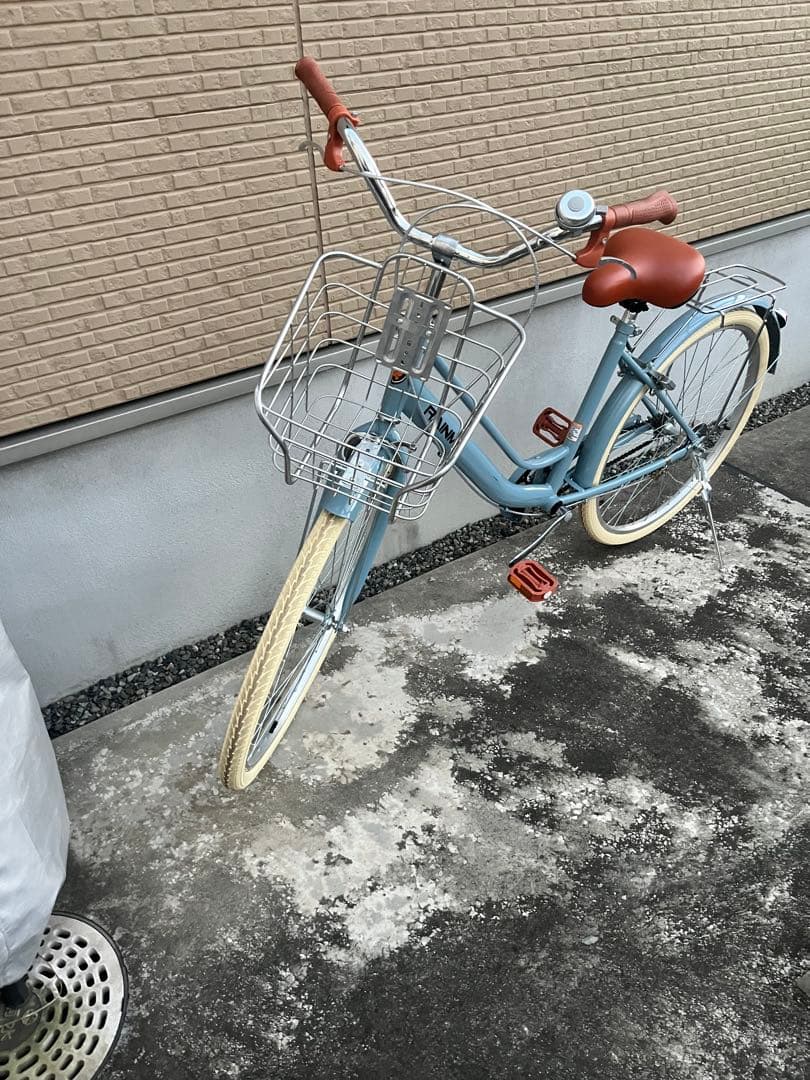 【直接引き渡し】水色シティサイクル 26インチ　大人もOK 簡易工具空気入れ付き