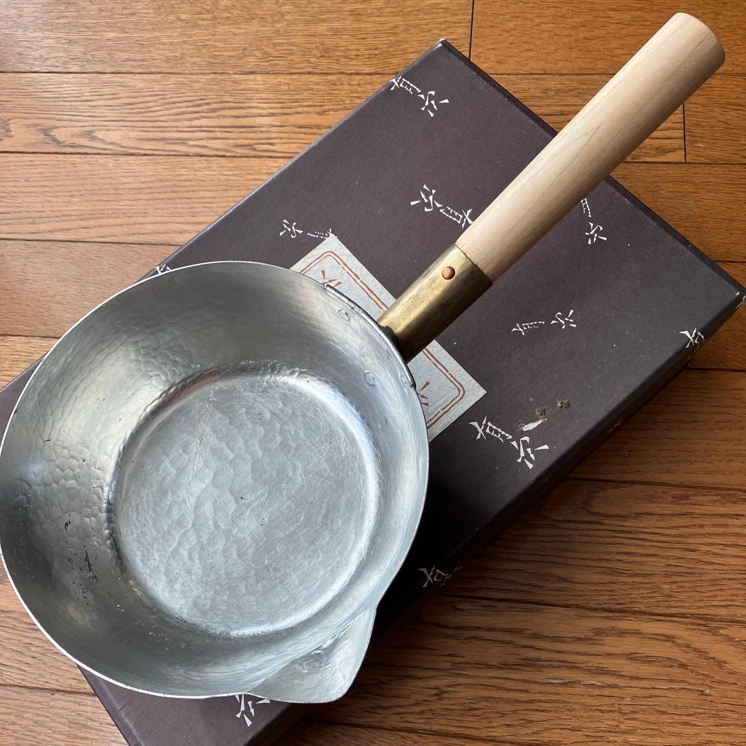 有次　雪平鍋　真鍮18センチ