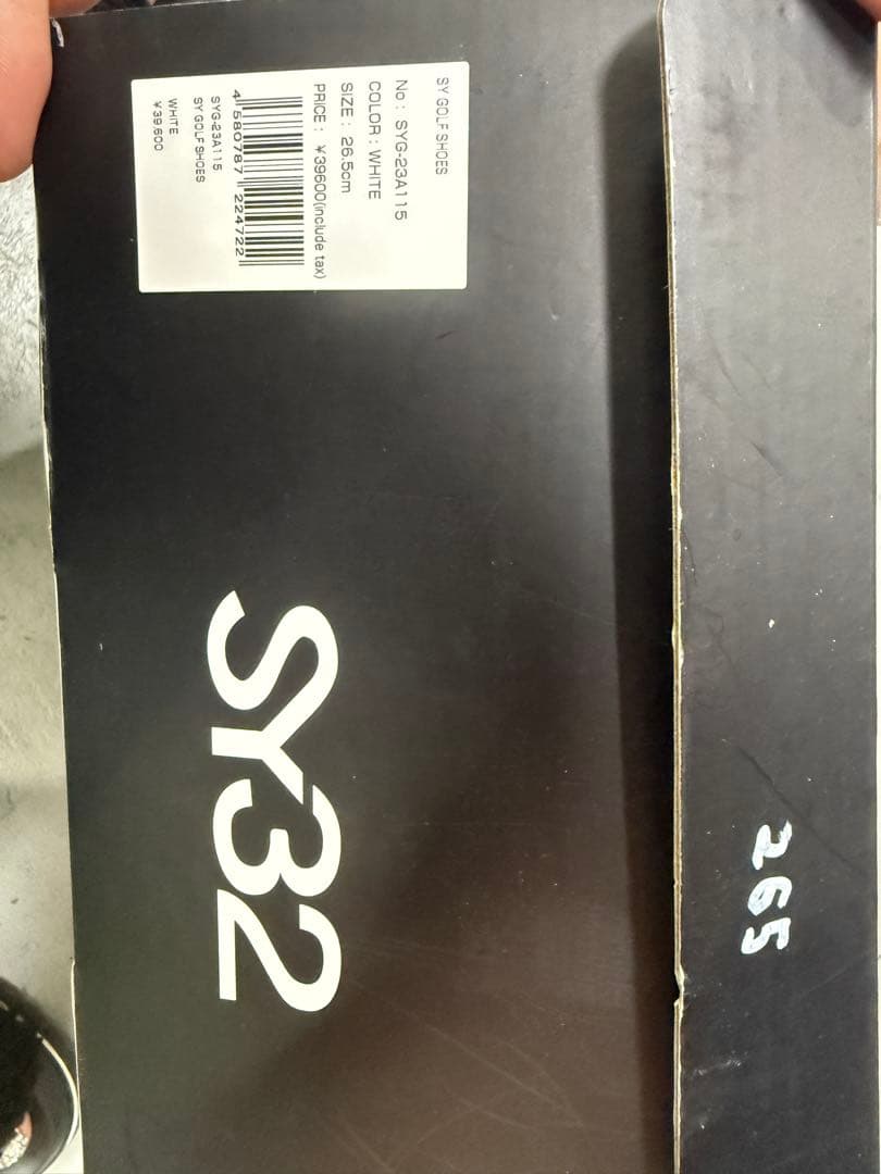 半額‼︎SY32 ゴルフシューズ 26.5cm ホワイト/ブラック