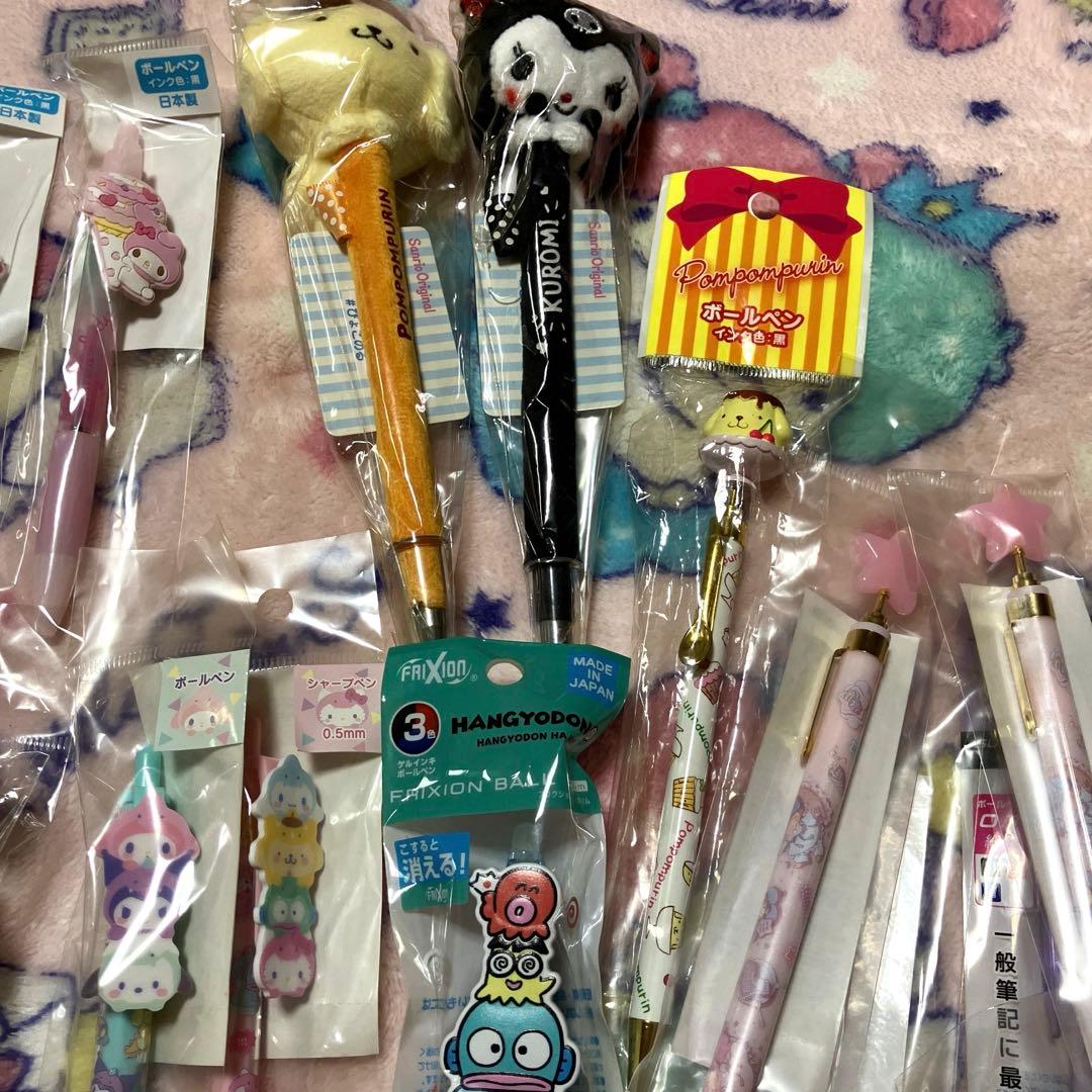 サンリオ ボールペン シャーペン約67本★レアあり 収納ケース