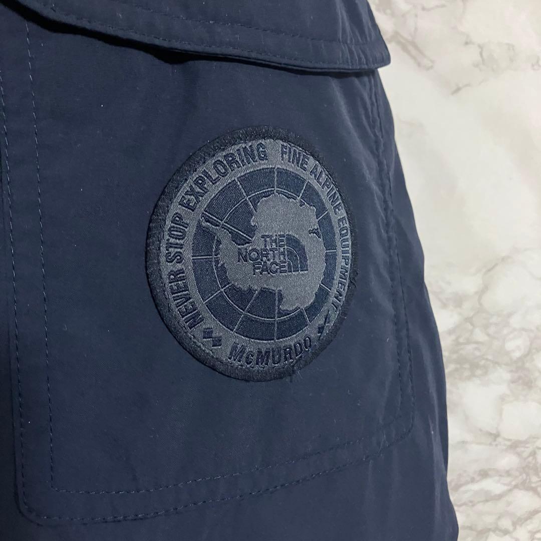 ノースフェイス　マクマードパーカー　ワンポイントロゴ　ダウン　ネイビー　ＸＳ