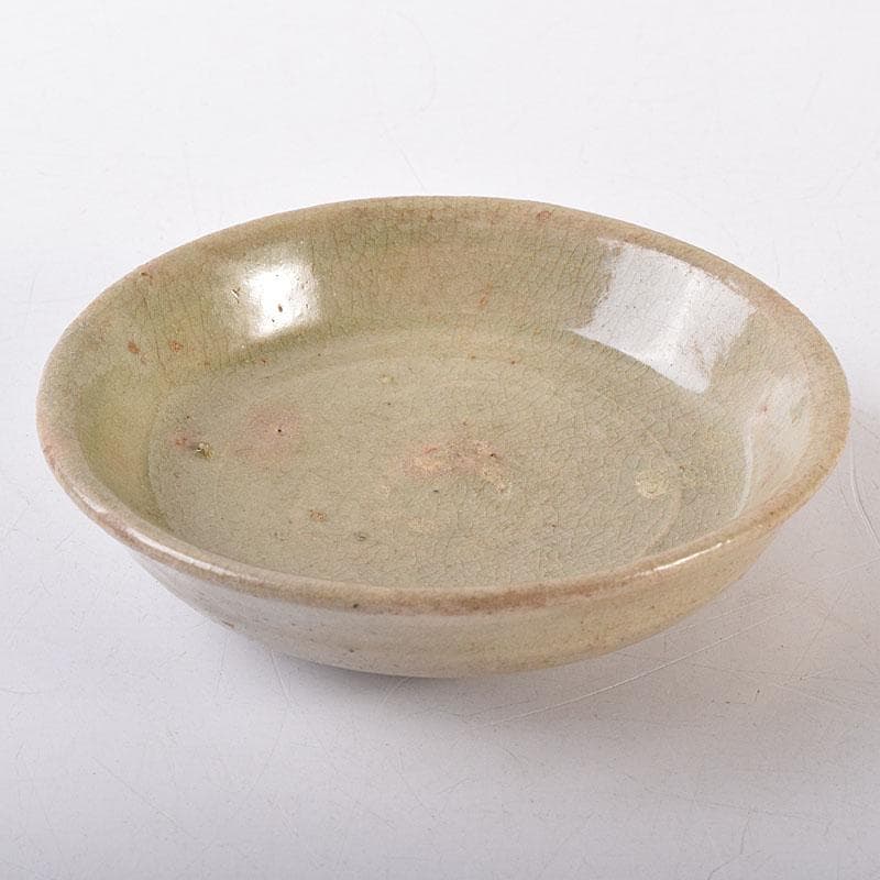 朝鮮美術　李朝　高麗青磁　小皿　時代箱　V　R8617