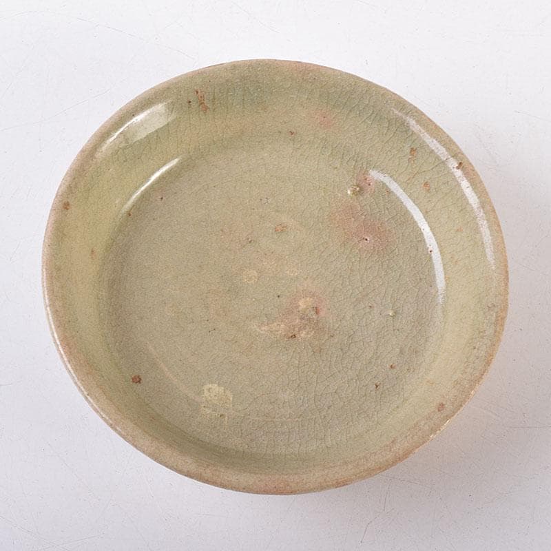 朝鮮美術　李朝　高麗青磁　小皿　時代箱　V　R8617