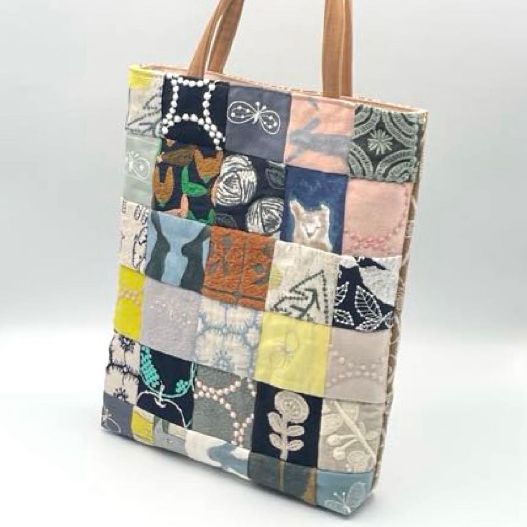 ㊺ミナペルホネン*パッチワーク ハンドメイド バッグ