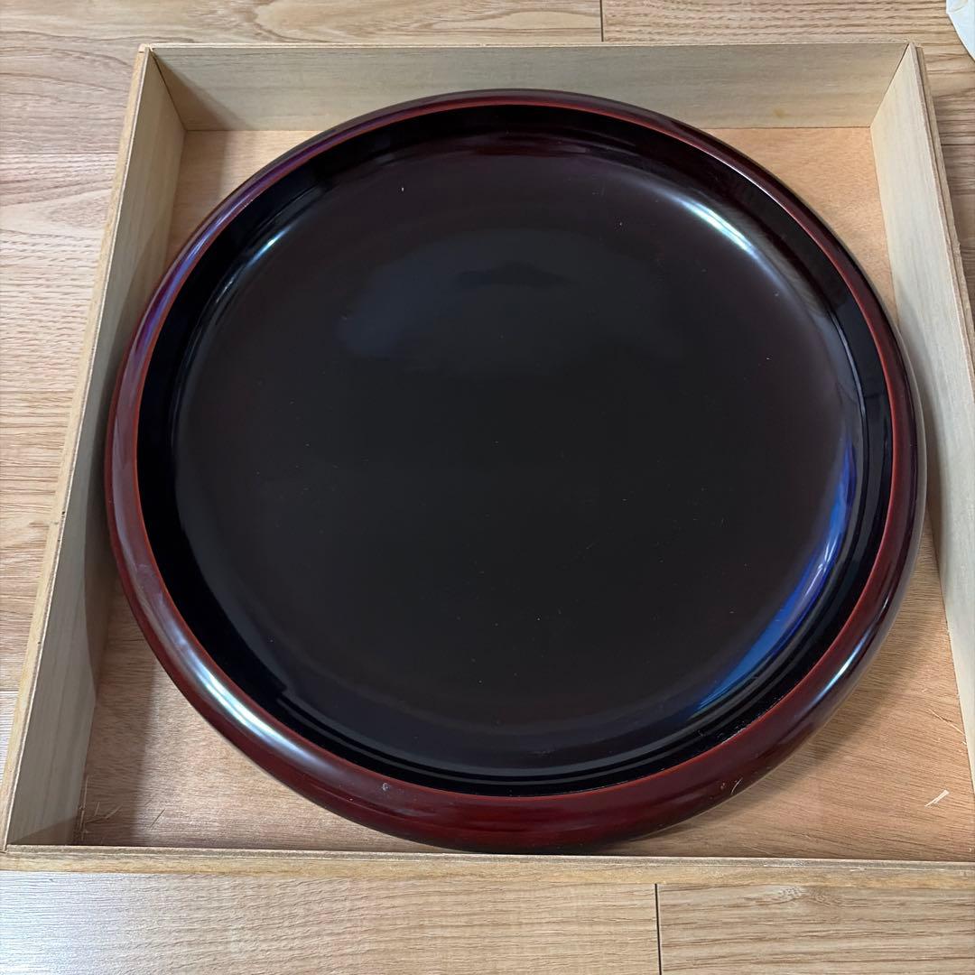 【希少・骨董】会津塗 節盛鉢（天徳寺二十世 天海一純大和尚 大練忌遺意 細川家）