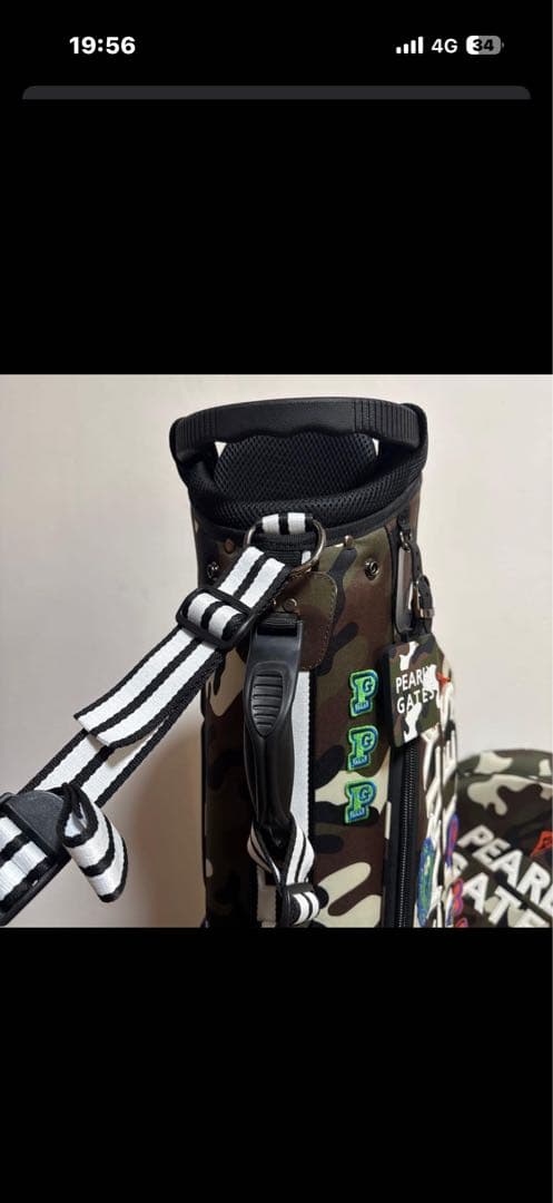 パーリーゲイツ スタンド式　キャディバッグ　ワッペンカモ