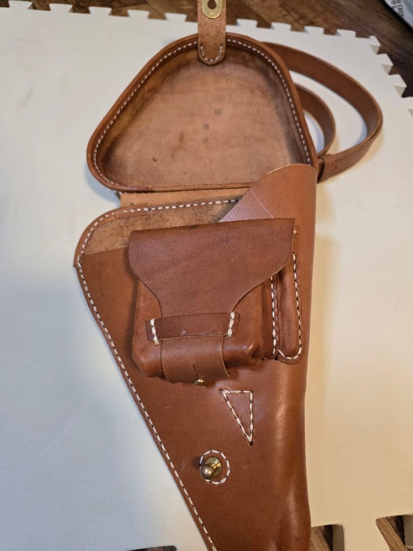 マルシン　南部十四年式拳銃　木製グリップ　HW　　ホルスター　ランヤード　セット