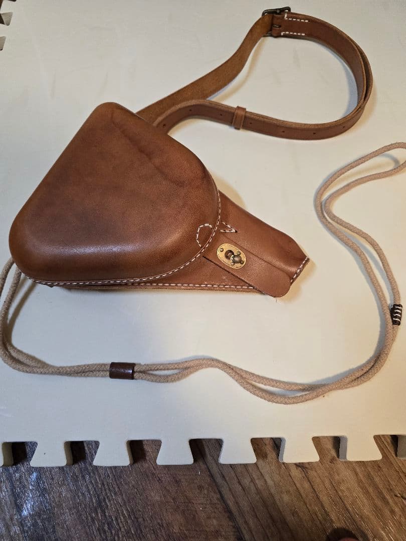 マルシン　南部十四年式拳銃　木製グリップ　HW　　ホルスター　ランヤード　セット