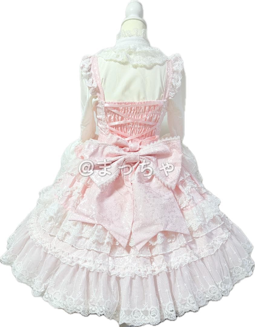 【Han Girl】Love and Heart ロリィタドレスセット ピンク
