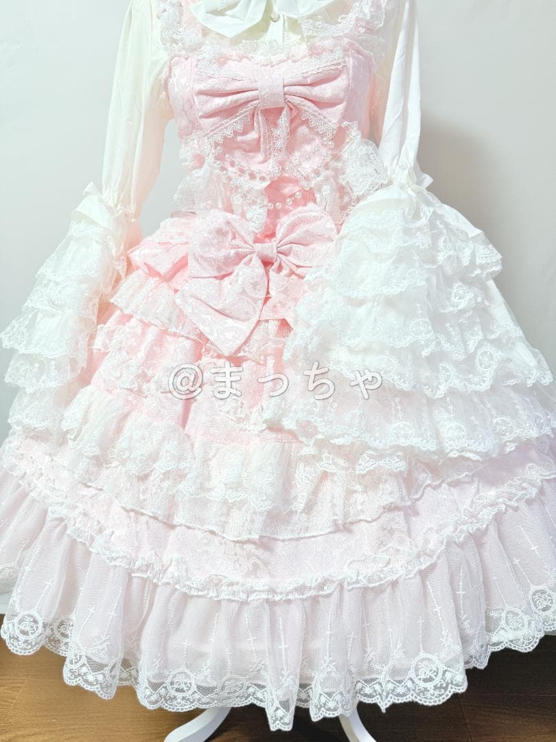 【Han Girl】Love and Heart ロリィタドレスセット ピンク