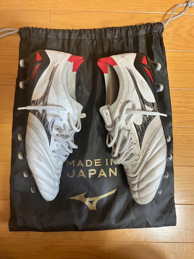 Mizuno MORELIA NEO ホワイト/レッド 日本製