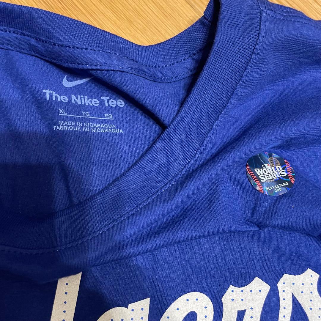 【海外限定】希少 大谷翔平 ドジャース 優勝ロゴ入り限定Tee 激レア品