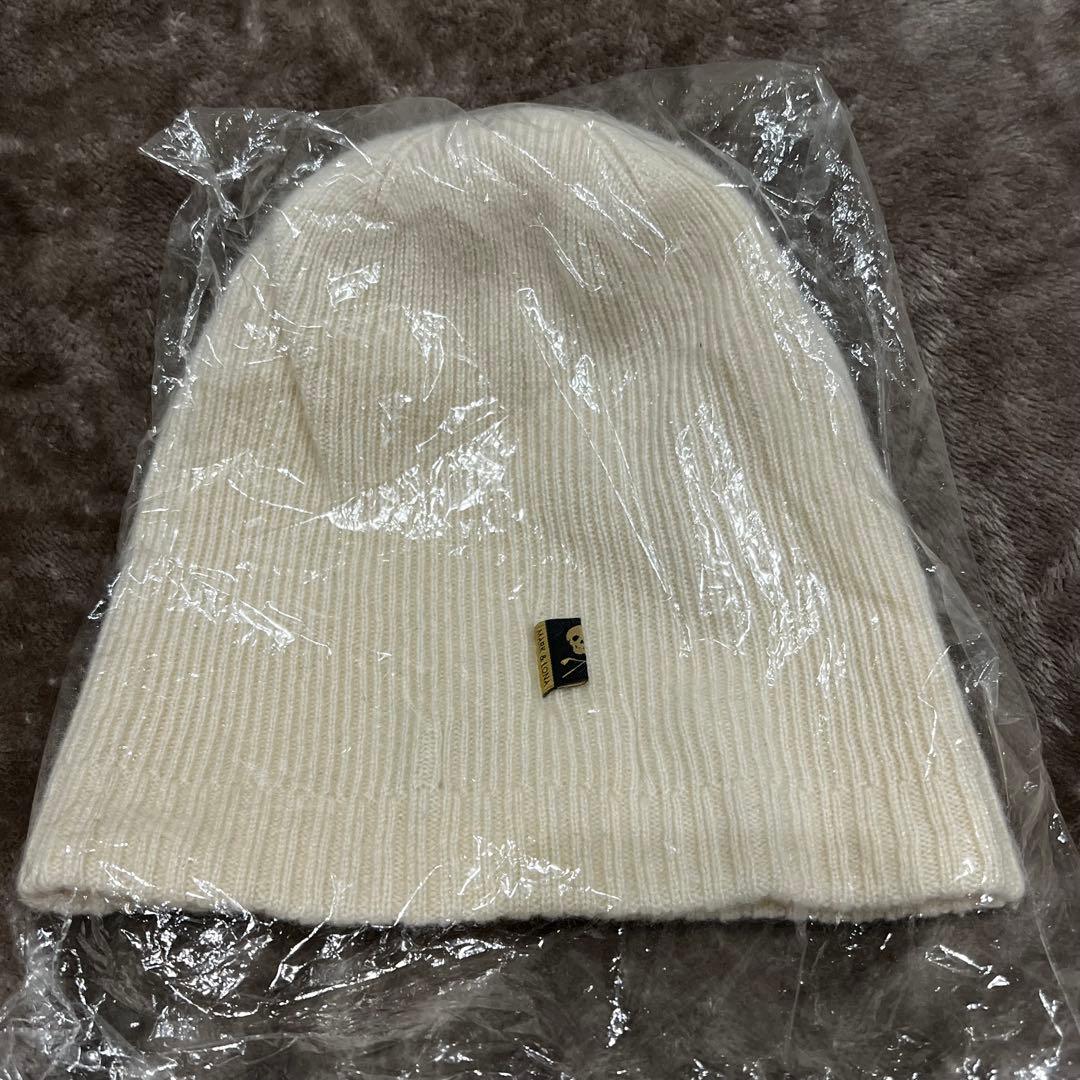 MARK & LONA マークアンドロナ　スカル刺繍 ニット帽 FREE