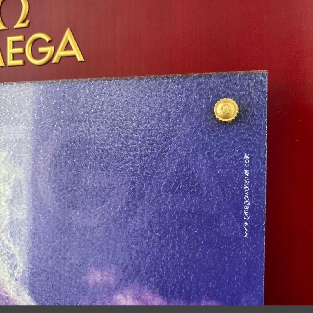 非売品　OMEGA NICOLE KIDMAN'S オメガ　木製ガラス看板