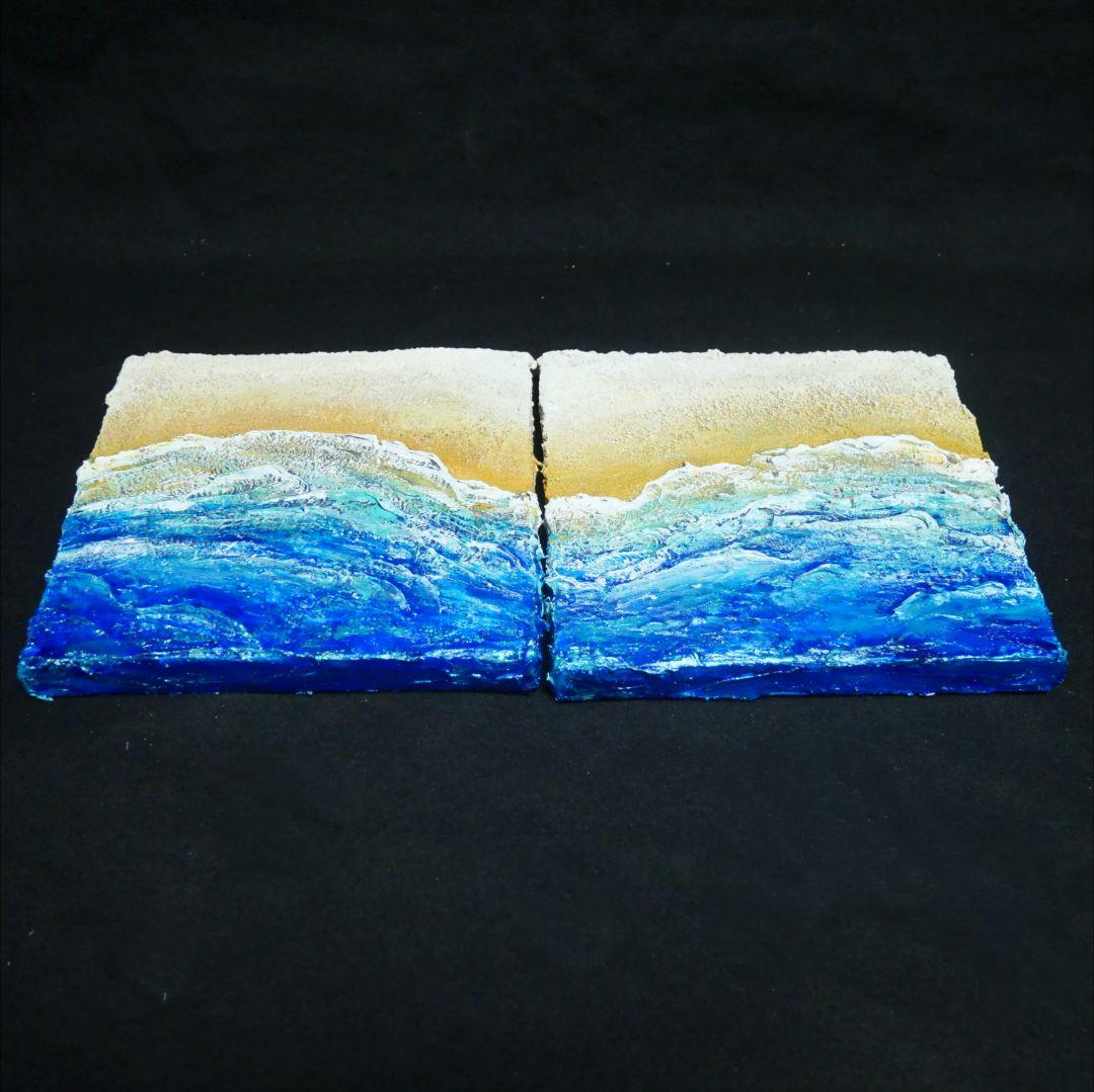 油絵 油彩 油彩画 絵 絵画 【海と波】