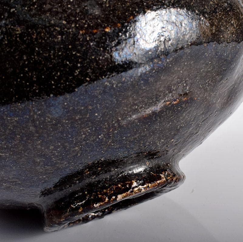 茶道具　長入作　黒楽茶碗　十二代楽吉左衛門弘入極め箱二重箱　F　R4243