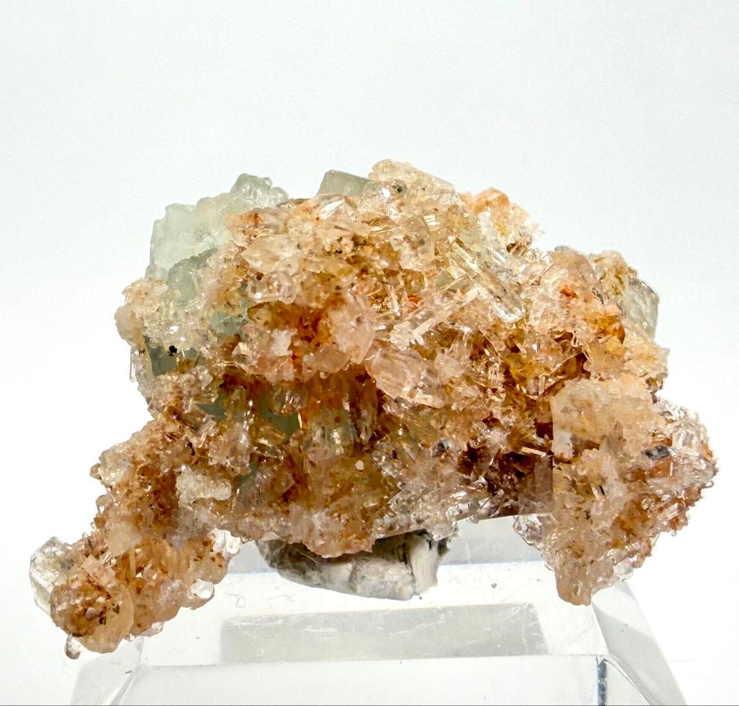 メキシコ産クリーダイト&フローライト共生鉱物　鉱物標本