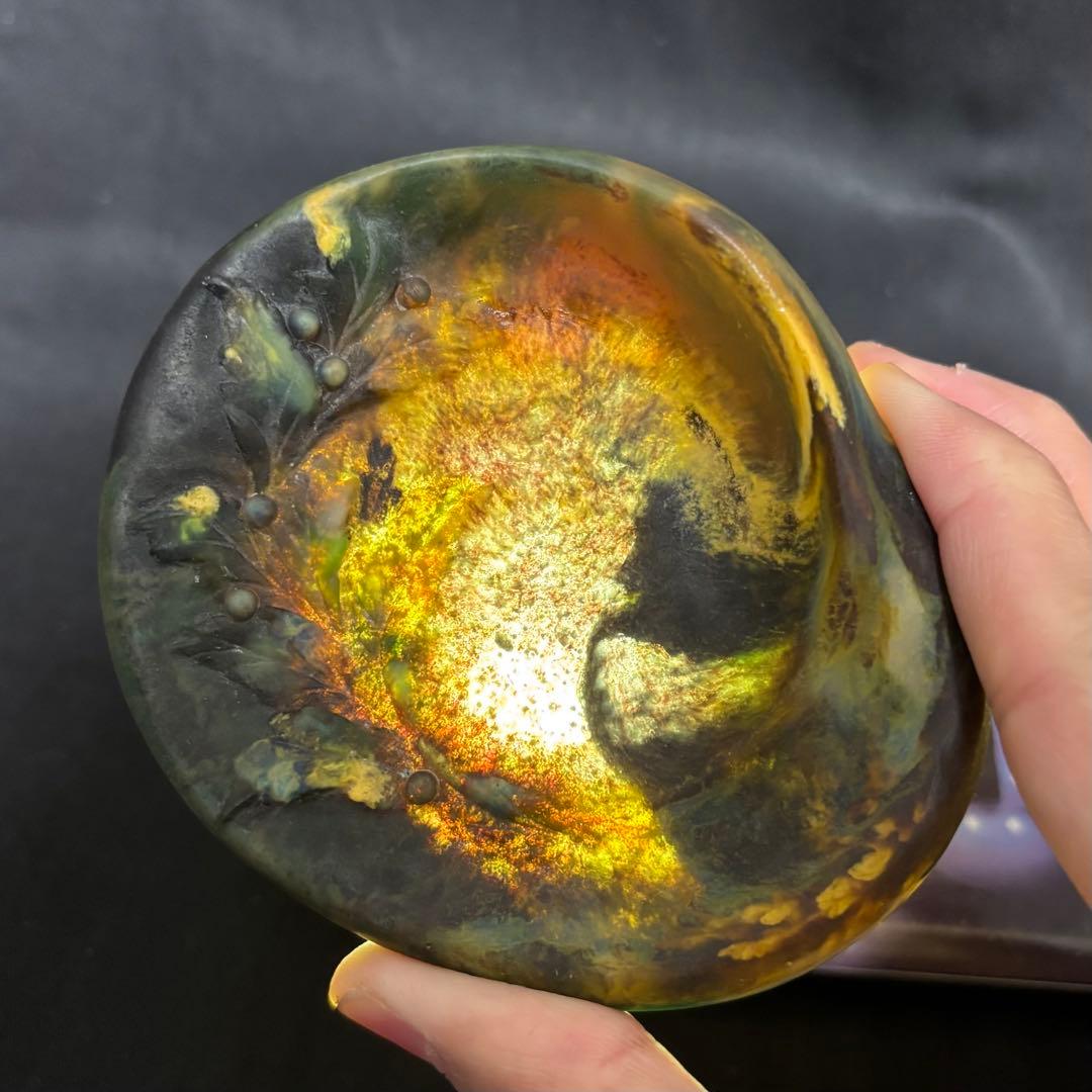 パートドヴェール　小皿　柊　エミールガレ　アマルリックワルター②