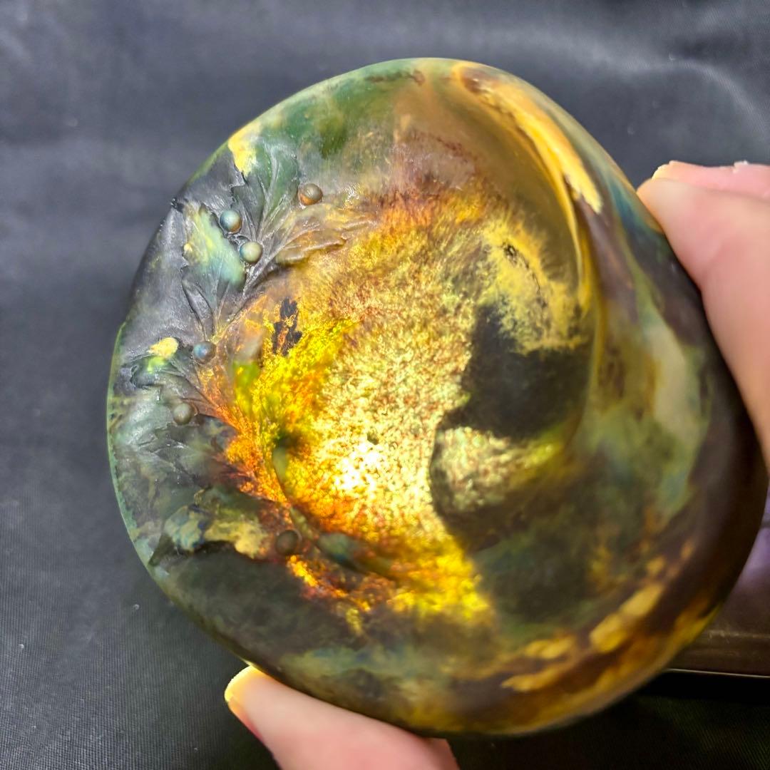 パートドヴェール　小皿　柊　エミールガレ　アマルリックワルター②