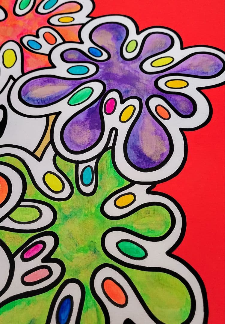 ★鈴木哲也★F10(530×455mm)アクリル原画1点物★送料無料#129