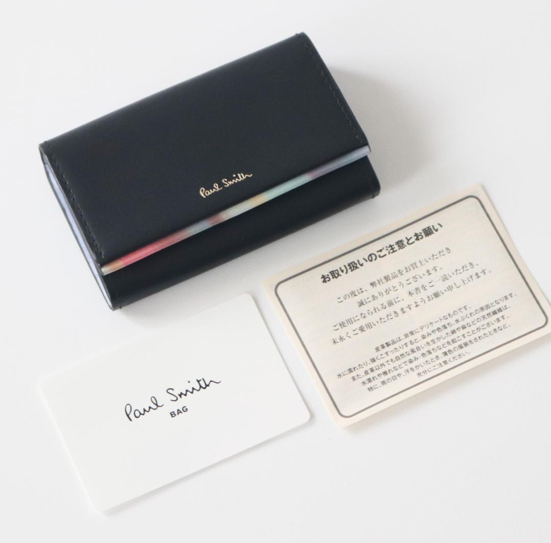 17,600円新品タグ付き【ポールスミス】現行モデル 名刺入れ カードケース 黒