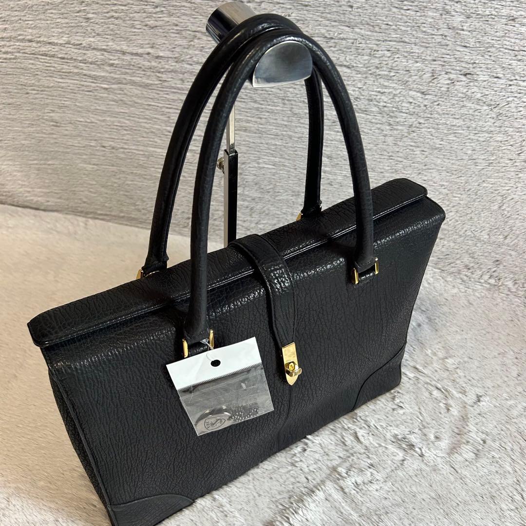 JRA認定　シャークスキン　鮫革　ビジネスバッグ　ブリーフケース