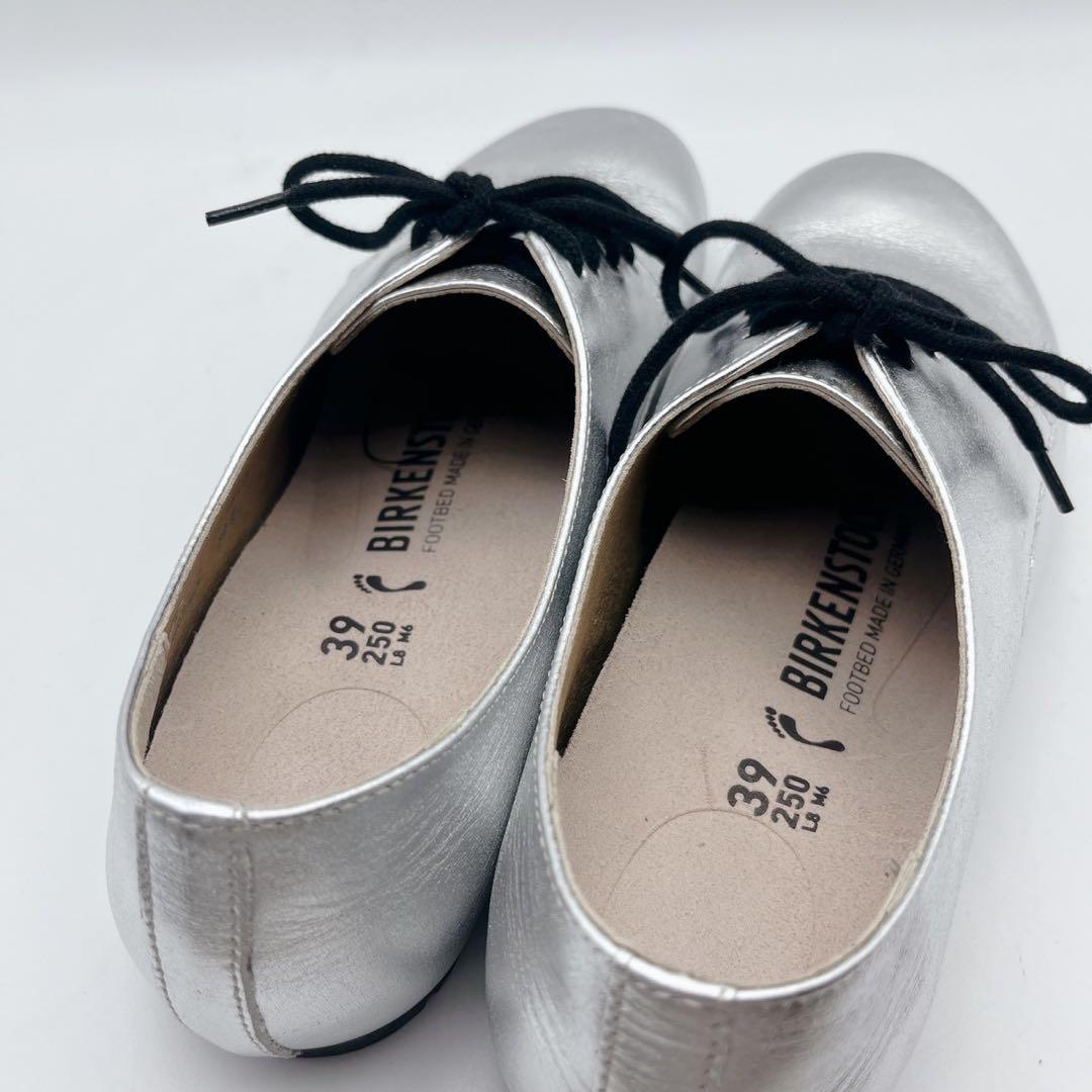 極美品✨ビルケンシュトック ソーンダース メタリックシルバー 39 25cm