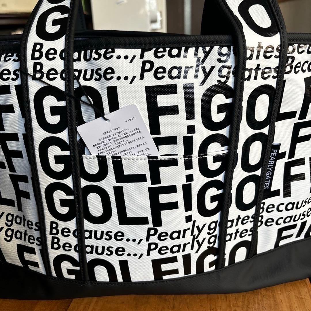 パーリーゲイツ　PGGゴルフロゴロッカーBAGブラック×ホワイト