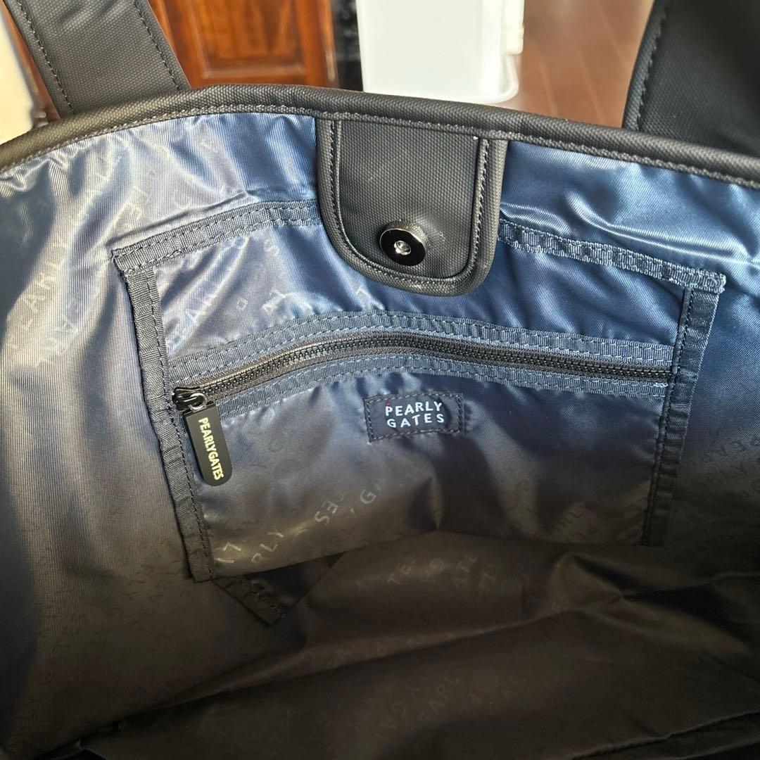 パーリーゲイツ　PGGゴルフロゴロッカーBAGブラック×ホワイト