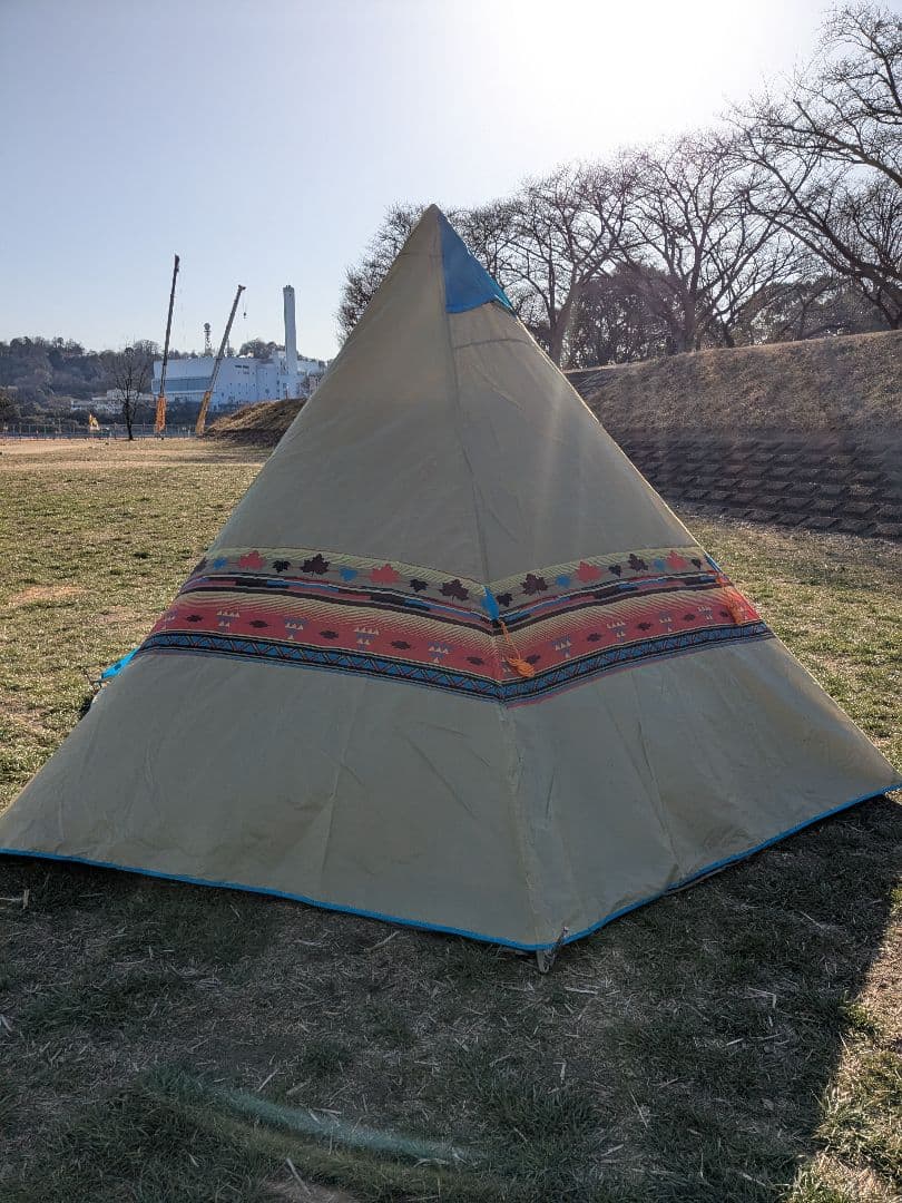 ロゴス　ナバホ　ティピー400　グランドシート+フロアマット付　ワンポールテント