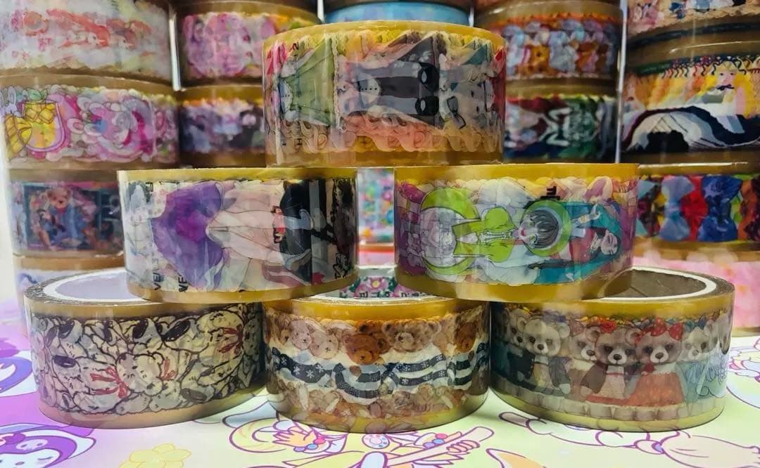 海外作家　OPPテープ セット 人物　女の子デザイン　風景　デザイン　国内作家