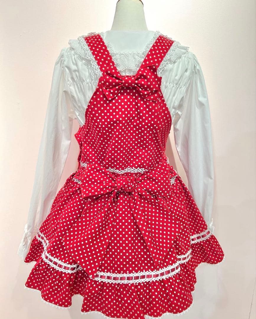 BABY Dotツイルのうさぎさんサロペット set