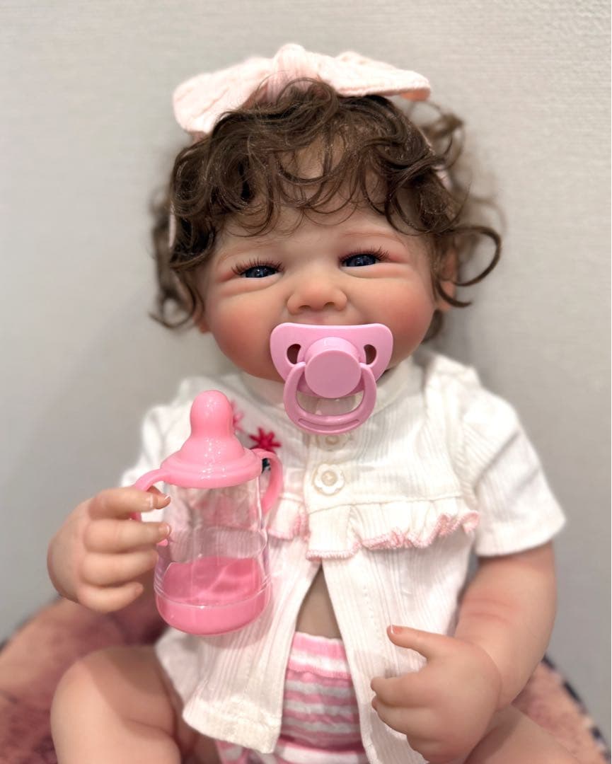 ★新品★リボーンドール フルボディー 天使の笑顔のベビーちゃん❷45cm 女の子