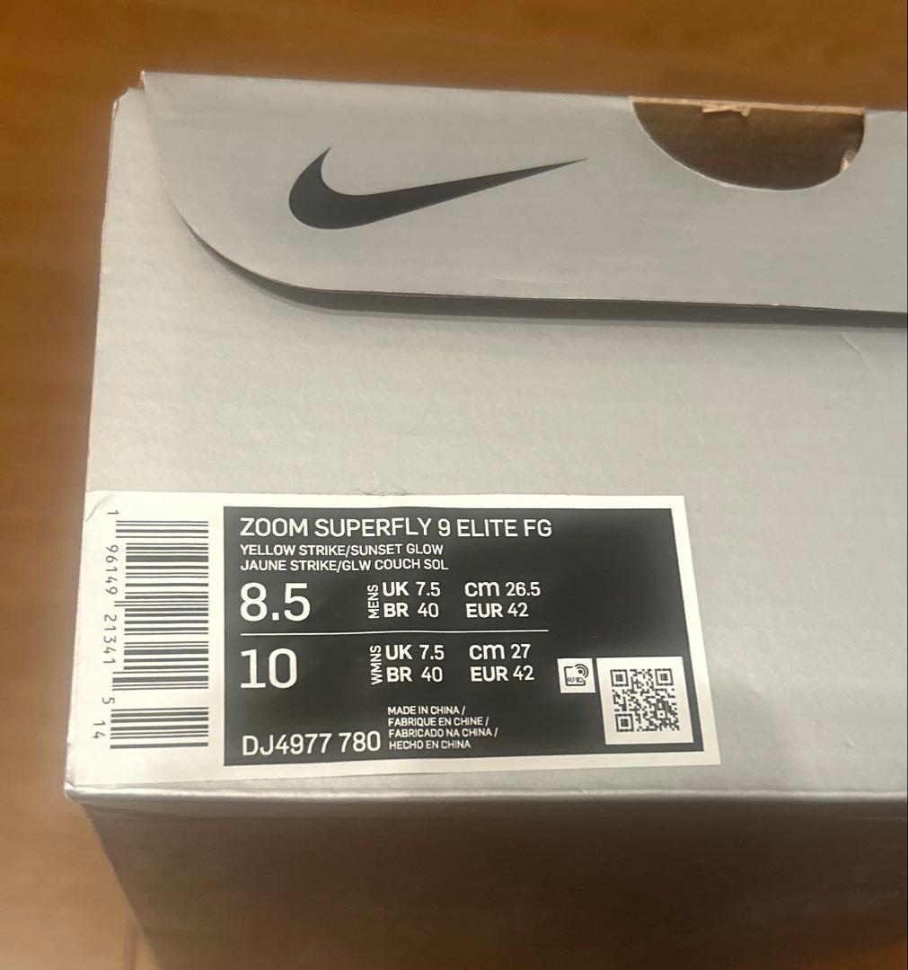 【新品未使用】NIKE MERCURIAL SUPERFLY9 ELITE FG