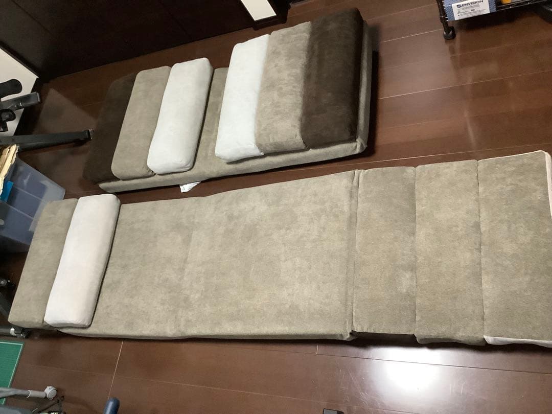 リクライニング座椅子 ブラウン グレー　愛媛県東温市でのお受け取りのみ