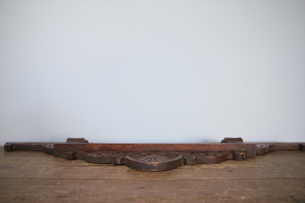 フランスアンティーク木製パーツ/壁飾りウォールアート/彫刻オブジェ(90-141