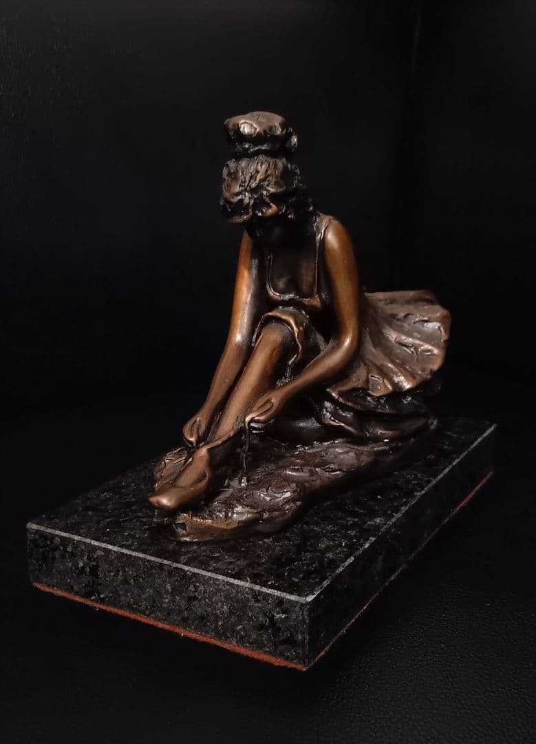 G.Visentin イタリア製 ブロンズ像 バレリーナ 彫刻 ヴィンテージ